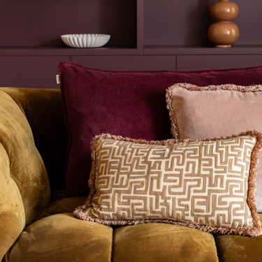 Kotabo Yara Dekokissen-Set – 3er-Set – „Mauve, Pink & Beige“