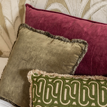 Kotabo Camille Dekokissen-Set – 3er-Set Kissen – Mauve & Olive