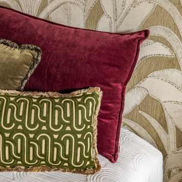 Kotabo Camille Dekokissen-Set – 3er-Set Kissen – Mauve & Olive