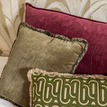 Kotabo Camille Dekokissen-Set – 3er-Set Kissen – Mauve & Olive