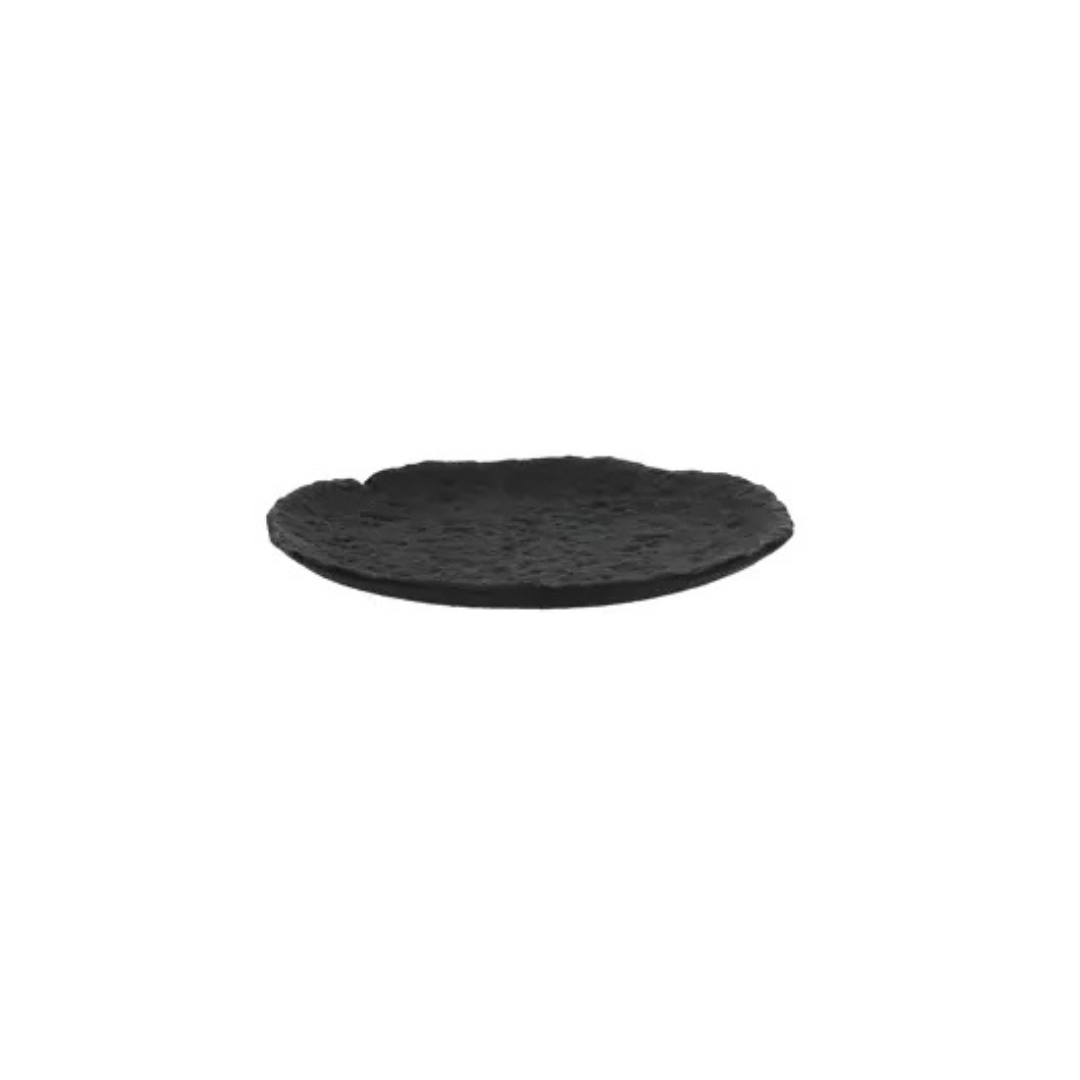 Pomax decorative dish black 12.5 x 1.5 cm – ''Tromso''