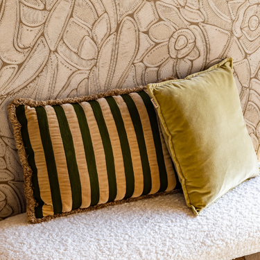 Kotabo sierkussenset Lauren – Set van 2 kussens – Olive Oasis & Perfect Pistache