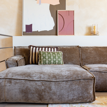 Kotabo sierkussenset Vajen – Set van 2 kussens – Chocolate Chic Olive Oasis