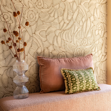 Set de cojines decorativos Kotabo Bella – Set de 2 cojines – Pretty in Pink y Olive Oasis