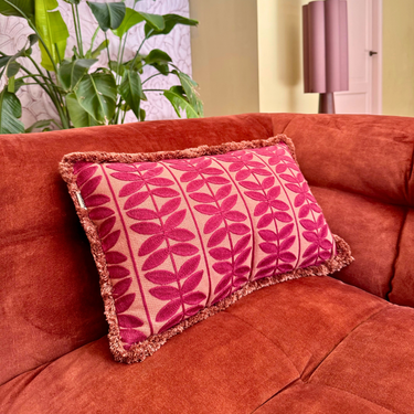 Kotabo Bodée Decorative Cushion Set – Set of 2 Cushions – Magical Mauve &amp; Blushed Berry