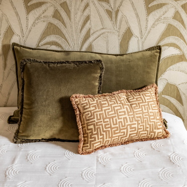 Kotabo Dekokissenset Emily – 3er-Set Kissen – Oliv & Beige