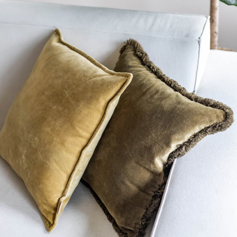 Kotabo sierkussenset Naomi – Set van 2 kussens – 'Pistache & Olive'