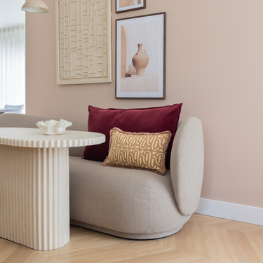 Kotabo sierkussenset Lizzy – Set van 2 kussens – Mauve & Beige