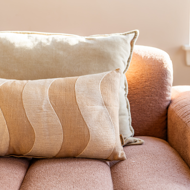 Kotabo Dekokissen-Set Ella – 2 Kissen – Butterbeige &amp; Kräftiges Beige