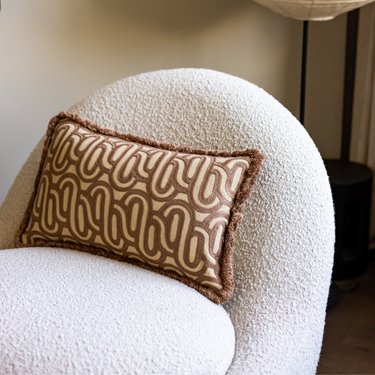 Kotabo Sierkussenset Lara – Set van 3 kussens – Mauve, Caramel & Beige