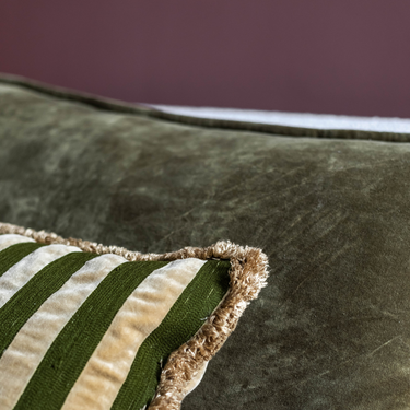 PRE-ORDER Kotabo sierkussenset Floor - Set van 2 kussens - 'Olive Oasis'