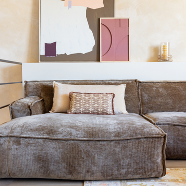 Kotabo coussins décoratifs Romi – Ensemble de 2 coussins – Beige Beurre & Beige Audacieux