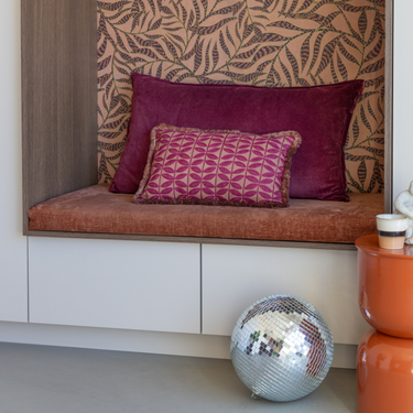 Kotabo coussins décoratifs Karlie – Ensemble de 2 coussins – Beige Beurre & Baie Rosée