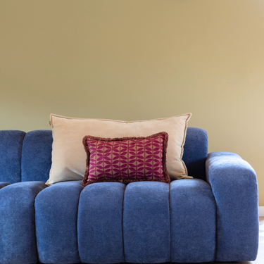 Kotabo Sierkussenset Marley – Set van 2 kussens – Butter Beige & Blushed Berry