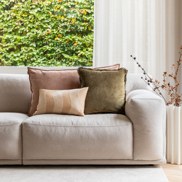 Kotabo sierkussenset Rosa – Set van 3 kussens – Pink, Olive & Beige