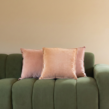 Kotabo sierkussenset Vere – Set van 2 kussens – Pretty in Pink & Caramel Crunch