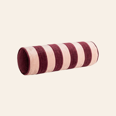 Kotabo bolsterpude med striber – 15 x 50 cm – Magical Mauve & Pretty in Pink