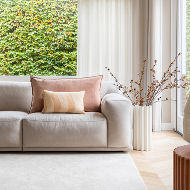 Kotabo sierkussenset Elodie – Set van 2 kussens – Pretty in Pink & Bold Beige