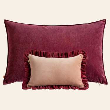 Kotabo sierkussenset Hanne – Set van 2 kussens – Magical Mauve & Pretty in Pink