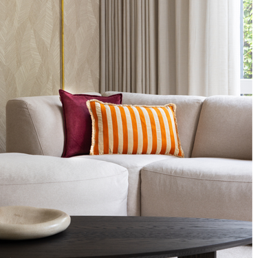 Kotabo sierkussenset Nina – Set van 2 kussens – Magical Mauve & Oatmeal Orange