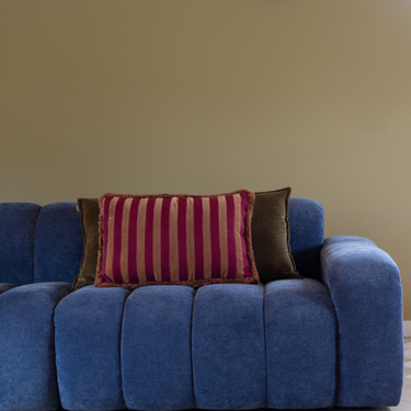 Kotabo sierkussenset Eliza  – Set van 2 kussens – Olive Oasis & Blushed Berry