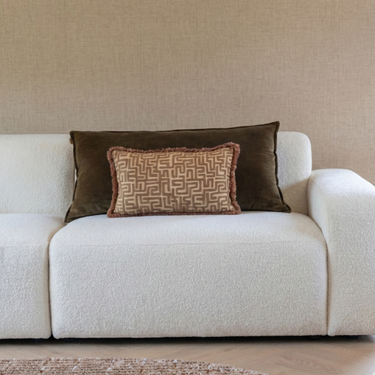 Kotabo sierkussenset Meau – Set van 2 kussens – Olive Oasis & Bold Beige