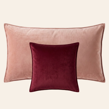 Kotabo Valerie Kissen-Set – 2 Kissen – Zartrosa &amp; Zauberhaftes Mauve