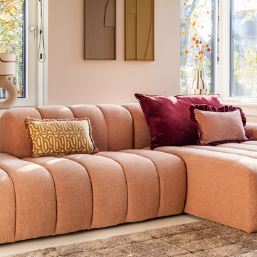 Kotabo XL sierkussen effen bordeauxpaars – 50 x 90 cm – Magical mauve